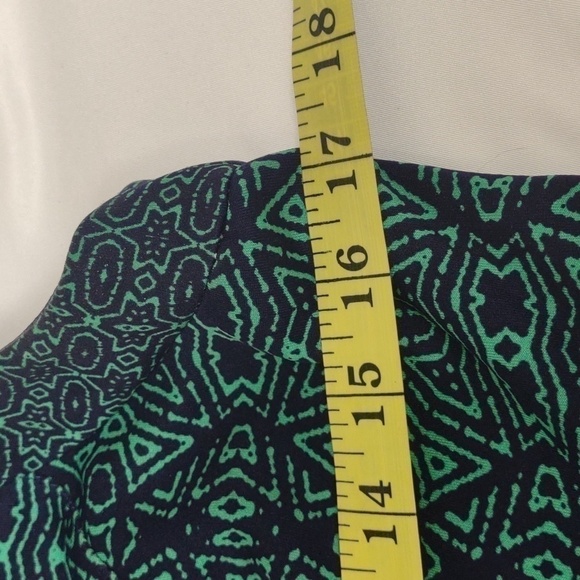 Adorne sleeveless lined midi dress, blue and green, size 6 - Picture 9 of 9